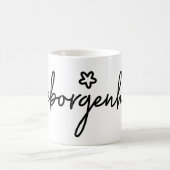 Geborgenheit, deutsches Wort, Sicherheit Kaffeetasse (Mittel)