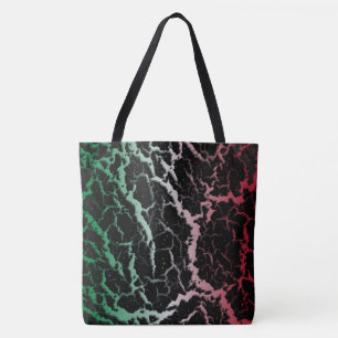 Geborstene Space Lava - Grün/Weiß/Rot Tasche