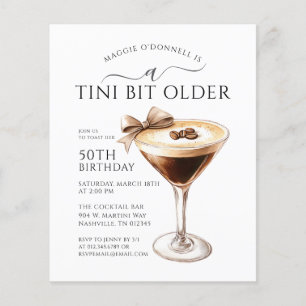 GEBOT Ein Tini bisschen älterer Martini 50. Geburt