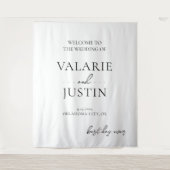 Gebot für Hochzeiten Extravaganter Schriftart Wandteppich (Vorderseite)