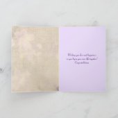 Gebot für Hochzeitsszenarien mit Zweigkartenflur Karte (Innenseite)