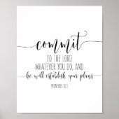 Gebote an den Herrn, was du tust, 16:3 Poster (Vorne)