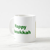 Gebote Chanukkas 10 Festival des Lichtes jüdisch Kaffeetasse (Vorderseite Links)