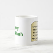 Gebote Chanukkas 10 Festival des Lichtes jüdisch Kaffeetasse (Mittel)