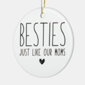Gebote wie unsere Mamas Keramik Ornament (Links)