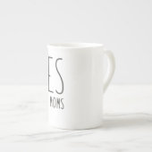 Gebote wie unsere Mamas Porzellantasse (Vorderseite Rechts)