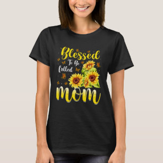 Geboten, als Mama Niedliche Sonnenblumenmutter s T-Shirt