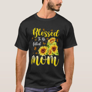 Geboten, als Mama Niedliche Sonnenblumenmutter s T-Shirt