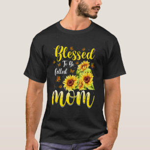 Geboten, als Mama Niedliche Sonnenblumenmutter s T-Shirt