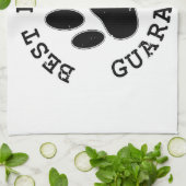 Geboten Hund Paw Bester Freund garantiert Küchentuch (Gefaltet)