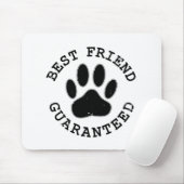 Geboten Hund Paw Bester Freund garantiert Mousepad (Mit Mouse)