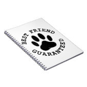 Geboten Hund Paw Bester Freund garantiert Notizblock (Rechte Seite)