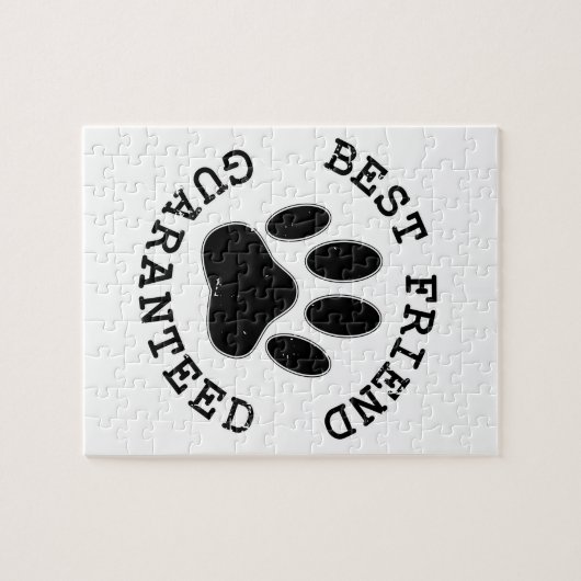 Geboten Hund Paw Bester Freund garantiert Puzzle (Horizontal)