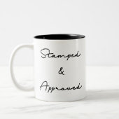 Geboten und bewilligtes Angebot Zweifarbige Tasse (Links)