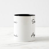 Geboten und bewilligtes Angebot Zweifarbige Tasse (Mittel)
