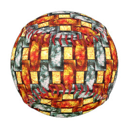 Geboten und grün, rechteckig, gefärbt baseball