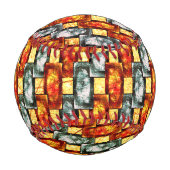 Geboten und grün, rechteckig, gefärbt baseball (Vorderseite)