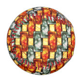 Geboten und grün, rechteckig, gefärbt baseball (Vorderseite Links)