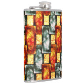 Geboten und grün, rechteckig, gefärbt flachmann (Rechts)