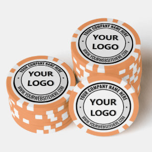 Gebrandete Geschäftslogo- und Text-Pokerchips Beis Pokerchips