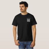 Gebrandete Geschäftsname und QR-Code T-Shirt Beisp (Vorne ganz)
