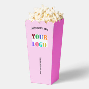 Gebrandete Logo-Text-Info-Popcorn-Box-Beispiel Geschenkschachtel
