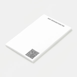 Gebrandete QR-Code-Geschäfts-Post-it®-Notizvorlage Post-it Klebezettel