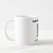 Gebrandeter Ihr QR-Code und Text Kaffeebecher Beis Kaffeetasse (Links)