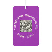 Gebrandeter QR-Code für Auto-Luftverbesserer mit i Autolufterfrischer (Vorderseite)