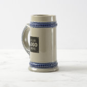 Gebrandeter Stein mit Ihrem Logo Bierglas (Vorderseite Links)