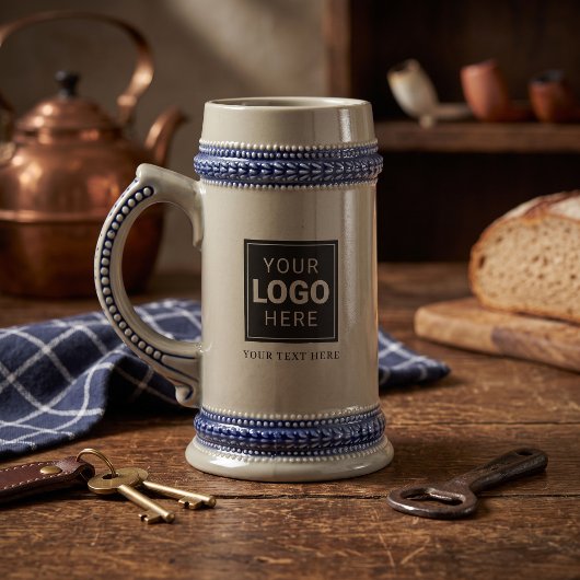 Gebrandeter Stein mit Ihrem Logo Bierglas