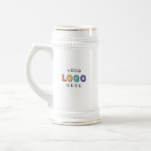 Gebrandeter Stein mit Ihrem Logo Bierglas (Links)