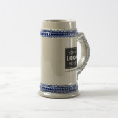Gebrandeter Stein mit Ihrem Logo Bierglas (VorderseiteRechts)