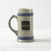 Gebrandeter Stein mit Ihrem Logo Bierglas (Links)
