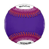 Gebrandetes Logo und Text Werbe-Baseball Baseball (Vorderseite)