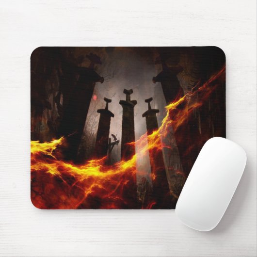 Gebrannt zu Boden Mousepad (Mit Mouse)