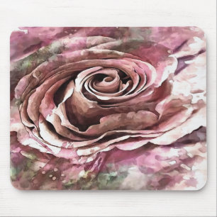 Gebrannte Korallen und Wüstennebel künstlerische R Mousepad