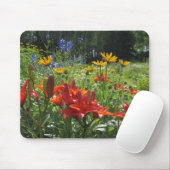 Gebrannte orange asiatische Lilien, Gloriosas Mousepad (Mit Mouse)