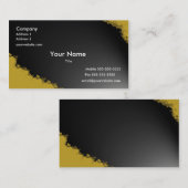 Gebrannte Orange blühen Geschäfts-Karte Visitenkarte (Vorne/Hinten)