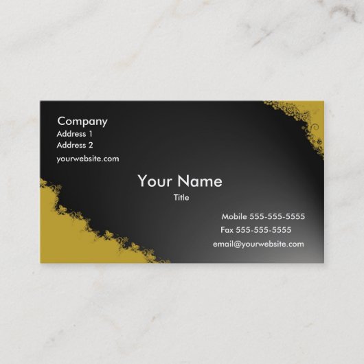 Gebrannte Orange blühen Geschäfts-Karte Visitenkarte (Vorderseite)