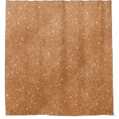Gebrannte orange Glitzer-Glitzern Duschvorhang (Vorderseite)