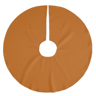 Gebrannte Orange Polyester Weihnachtsbaumdecke