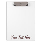 Gebrannte orange vertikale Streifen-Retro Art Klemmbrett (Vorderseite)