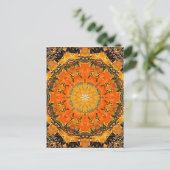 Gebrannte Sand-Mandala-Postkarte Postkarte (Stehend Vorderseite)