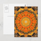 Gebrannte Sand-Mandala-Postkarte Postkarte (Vorne/Hinten)