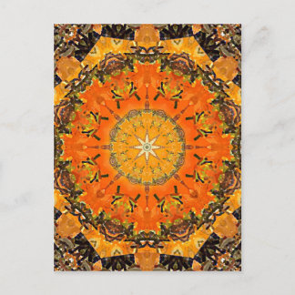 Gebrannte Sand-Mandala-Postkarte Postkarte