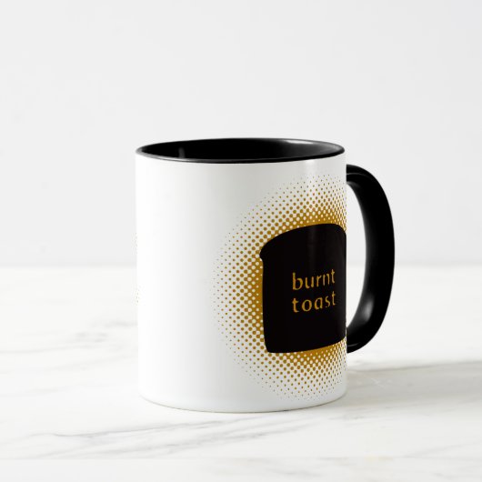 Gebrannte Toast-Tasse Tasse (VorderseiteRechts)