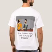 GEBRANNTER GESICHTS-MANN T-Shirt (Rückseite)
