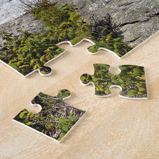 Gebrannter Insel-Leuchtturm, Maine-Puzzlespiel Puzzle (Seite)