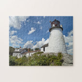 Gebrannter Insel-Leuchtturm, Maine-Puzzlespiel Puzzle (Horizontal)